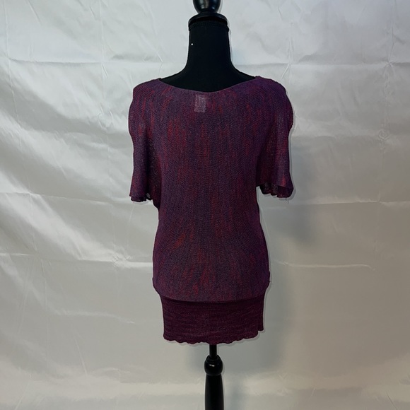 Blouse, Dress top, scoop neck, sheer top, casual top - Picture 3 of 4